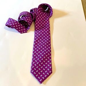 PAUL STUART SILK TIE HANDMADE